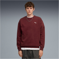 PUMA Essentials Elevated Relaxed Wash Fleece Crew...