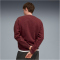 PUMA Essentials Elevated Relaxed Wash Fleece Crew Sweatshirt Herren 96 - ruby shimmer M