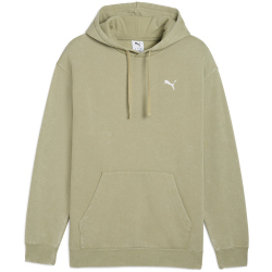 PUMA Essentials Elevated Relaxed Wash Fleece Hoodie Herren 82 - lux army S