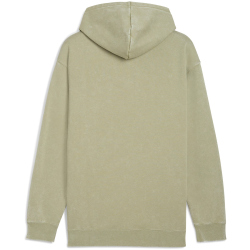 PUMA Essentials Elevated Relaxed Wash Fleece Hoodie Herren 82 - lux army S