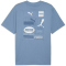 PUMA Graphic Grid T-Shirt Herren 34 - cool blue XL