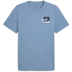 PUMA Graphic Small Box T-Shirt Herren 34 - cool blue S