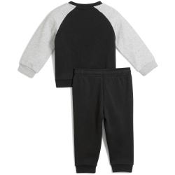 PUMA Minicats Essentials Raglan Fleece Crew Baby-Jogginganzug 51 - PUMA black/gold moon 74