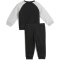 PUMA Minicats Essentials Raglan Fleece Crew Baby-Jogginganzug 51 - PUMA black/gold moon 98