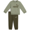 PUMA Minicats Essentials Fleece Crew Baby-Jogginganzug 82 - lux army 80