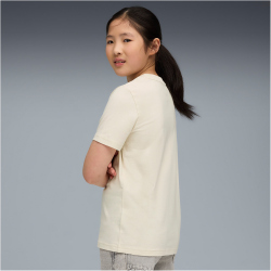 PUMA Essentials Script T-Shirt Mädchen 87 - alpine snow 152