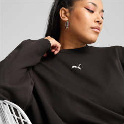 PUMA Essentials Oversized Fleece Crew Sweatshirt Damen 01...
