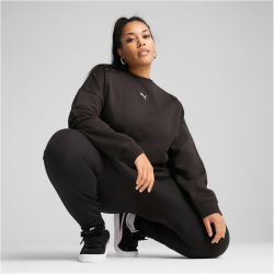 PUMA Essentials Oversized Fleece Crew Sweatshirt Damen 01...