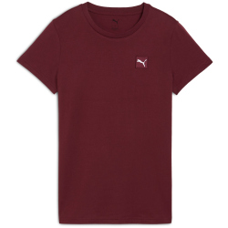PUMA Essentials Elevated T-Shirt Damen 96 - ruby shimmer L