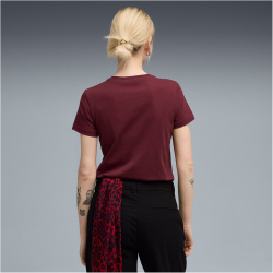 PUMA Essentials Elevated T-Shirt Damen 96 - ruby shimmer L