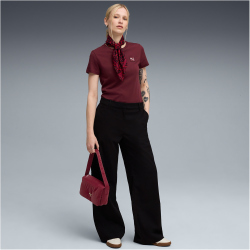 PUMA Essentials Elevated T-Shirt Damen 96 - ruby shimmer L