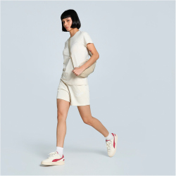 PUMA Essentials Script T-Shirt Damen 87 - alpine snow XS