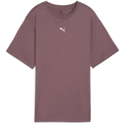 PUMA Essentials Relaxed T-Shirt Damen 88 - raisin XS
