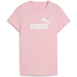 PUMA Essentials No. 1 Logo Heather T-Shirt Damen 65 - poised pink heather XL