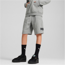 PUMA Essentials No. 1 Logo French Terry Sweatshorts Jungen 03 - medium gray heather 140