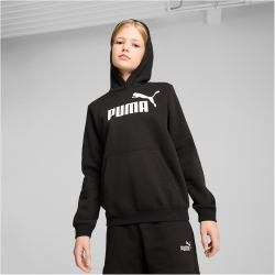 PUMA Essentials No. 1 Logo Fleece Hoodie Mädchen 01 - PUMA black 140