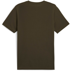 PUMA Essentials 2 Color No. 1 Logo T-Shirt Herren 70 - dark olive M