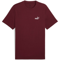 PUMA Essentials Small No. 1 Logo T-Shirt Herren 96 - ruby shimmer S