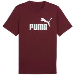 PUMA Essentials No. 1 Logo T-Shirt Herren 96 - ruby shimmer M