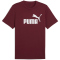 PUMA Essentials No. 1 Logo T-Shirt Herren 96 - ruby shimmer M