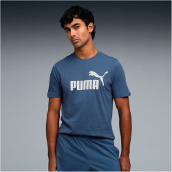 PUMA Essentials No. 1 Logo T-Shirt Herren 80 - dark indigo M