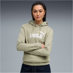 PUMA Essentials No. 1 Logo Fleece Hoodie Damen 82 - lux army S