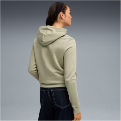 PUMA Essentials No. 1 Logo Fleece Hoodie Damen 82 - lux army S