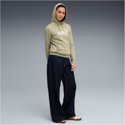 PUMA Essentials No. 1 Logo Fleece Hoodie Damen 82 - lux army S
