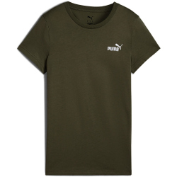 PUMA Essentials Small No. 1 Logo T-Shirt Damen 70 - dark olive S