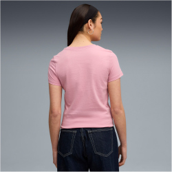 PUMA Essentials Small No. 1 Logo T-Shirt Damen 65 - poised pink S