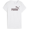 PUMA Essentials No. 1 Logo T-Shirt Damen 53 - PUMA white/raisin XS