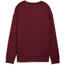 PUMA Essentials Small No. 1 Logo Relaxed Fleece Crew Sweatshirt Damen 96 - ruby shimmer S