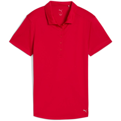 PUMA Pure 2.0 Poloshirt Damen 05 - strong red XS