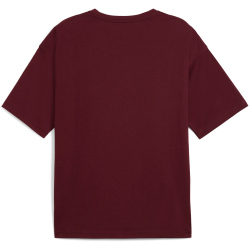 PUMA Graphic Oversized T-Shirt Herren 96 - ruby shimmer M