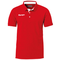Kempa Prime Poloshirt rot/weiß 140