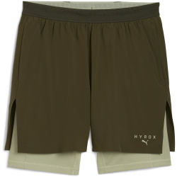 PUMA x HYROX 2in1 Trainingsshorts Herren 70 - dark olive XL