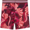 PUMA Strong Floral Ribbon Print High-Waist 4" kurze Tights Damen 96 - ruby shimmer XS