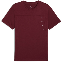 PUMA Tad Tech Triblend Trainingsshirt Herren 96 - ruby...