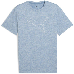 PUMA Tad Essential Heather Large Cat Trainingsshirt Herren 34 - cool blue heather 3XL