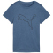 PUMA Tad Essential Heather Logo Trainingsshirt Damen 80 - dark indigo heather S