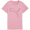 PUMA Tad Essential Heather Logo Trainingsshirt Damen 65 - poised pink heather XS