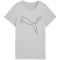 PUMA Tad Essential Heather Logo Trainingsshirt Damen 04 - light gray heather L