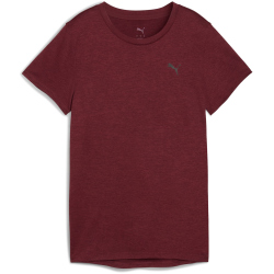 PUMA Tad Essential Heather Trainingsshirt Damen 96 - ruby shimmer heather L