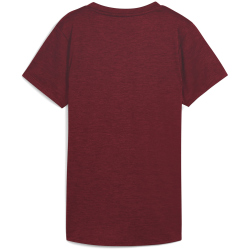PUMA Tad Essential Heather Trainingsshirt Damen 96 - ruby shimmer heather L