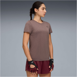 PUMA Tad Essential Heather Trainingsshirt Damen 88 - raisin heather L