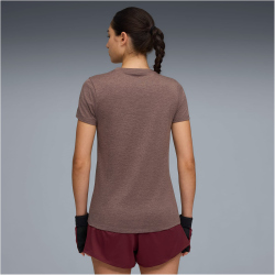 PUMA Tad Essential Heather Trainingsshirt Damen 88 - raisin heather L
