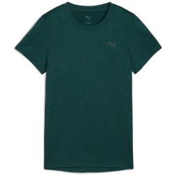 PUMA Tad Essential Heather Trainingsshirt Damen 75 - green terrain heather L