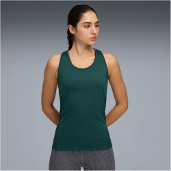 PUMA Tad Essential Racerback Tanktop Damen 75 - green terrain M