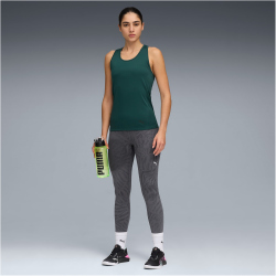 PUMA Tad Essential Racerback Tanktop Damen 75 - green terrain L