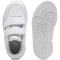 PUMA Shuffle Downtown Lo Sneaker mit Klettverschluss Kinder 01 - PUMA white/PUMA white/PUMA gold 28